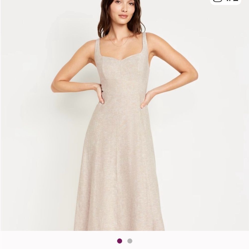 Old Navy Linden Blend Sleevless Midi Dress Size Medium